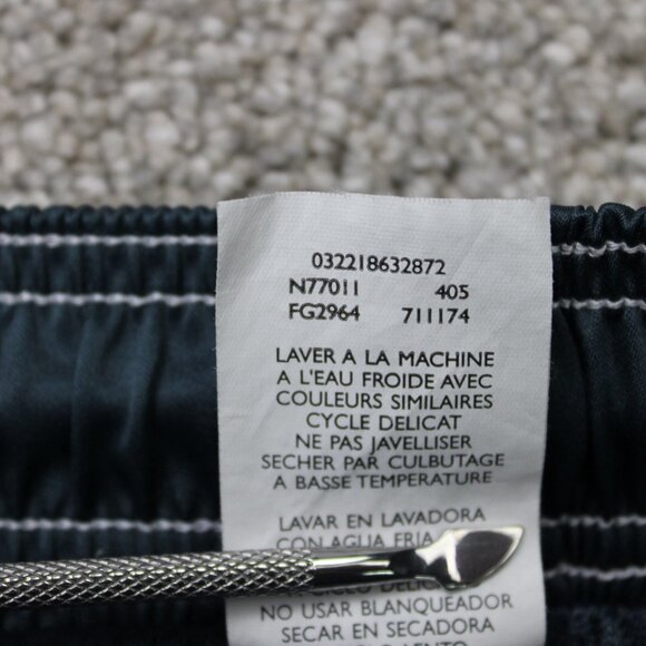 Nike Swim Trunks Mens 2XL XXL Gray/Blue Lined Polyester Drawstring w/ 9" inseam - Picture 10 of 11